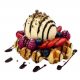 Waffel mit Vanilleeis & Wildbeeren